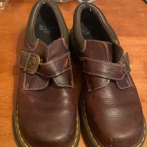 Doc martins monk strap cognac